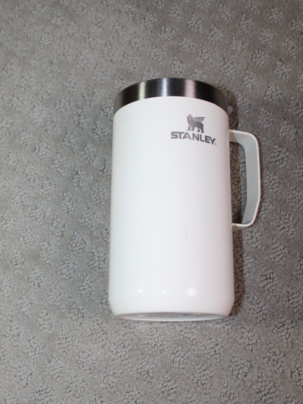 Stanley 24oz Classic Legendary Stainless Steel Mug Cream Camp/Travel Vacuum Seal